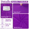 HAISIWLKJ 3 Pack Table Cloth 8ft Purple Tablecloths for Rectangle