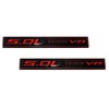 2Pc 5.0L Coyote V8 Engine Emblem Coyote Badge 3D Sticker