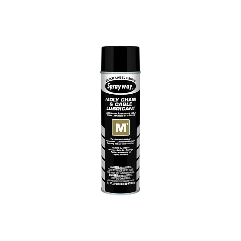 Sprayway SW291 M1 Moly Chain & Cable Lubricant, 15oz