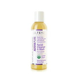 Alteya Organic Facial Cleanser and Wash Lotion 150 ml - Pure Lavender - USDA Organic Certified Biodegradable Pure Natural Vegan - Facial Cleanser
