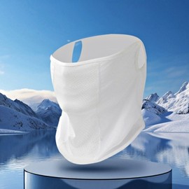 Bori Star UV Protection Breathable Mesh Face Mask for Running, Cycling, and Sports Face Cover White 2ea