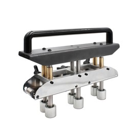 3-Station Sheet Metal Bender, 0-90° Bending Angle Edge Roller Bender, Metal Roll Roofing Tools for Making 1/2-5in (13‑130mm) Bending