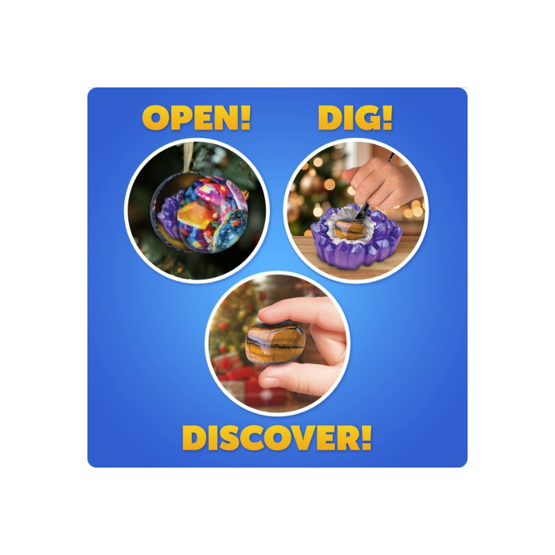 Blue Marble Science Surprise Christmas Ornament Dig Kits – 4