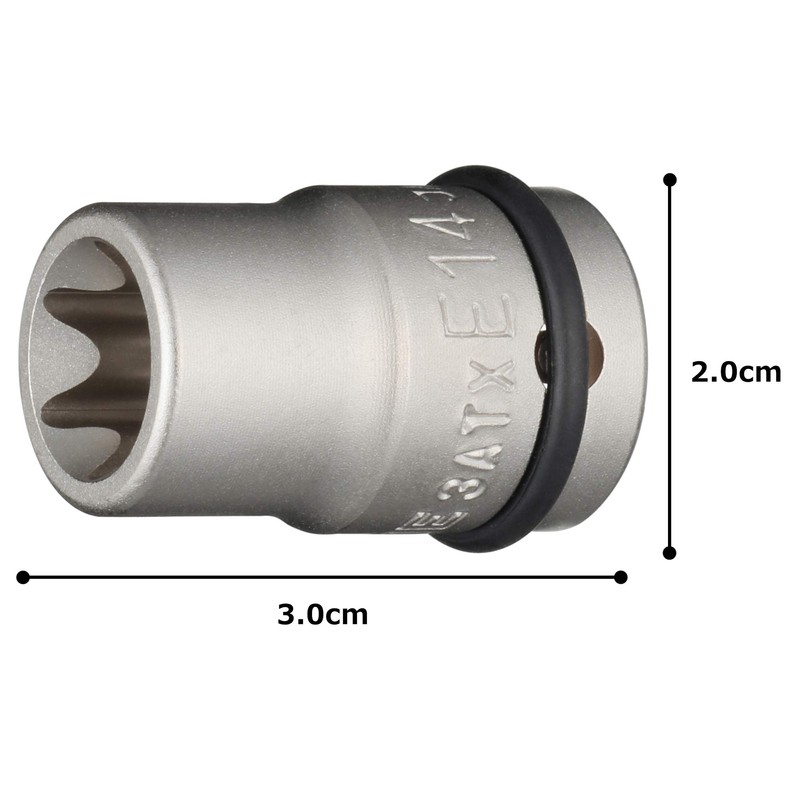 Tone HP3ATX-E14 Torx Socket for Impact, 3/8-inch (9.5 mm) Drive: