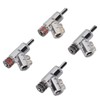 4pcs BA1403R Banana Plug,Locking Rhodium Plated Speaker Banana Connectors,Double Screw
