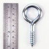 10x Screw in Eyes Large 75mm Heavy Duty BZP Metal