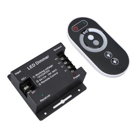 LED Light Strip Dimmer Switch DC 12V 24V 18A RF Remote Control Adjust Brightness Dimmer Light Switch Long Range Control