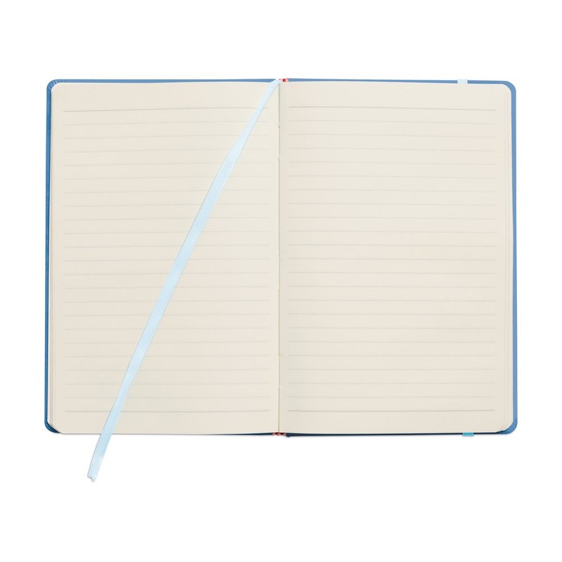 eBuyGB A5 Coloured Hardback Lined Paper Notebook, Light Blue