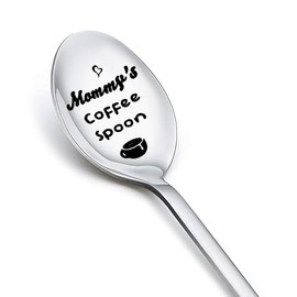 Mom Gifts Spoons from Son Daughter Mommy's Coffee Spoons for Women Mom Momther Day Gifts for Mama Mommy Gifts for Mother Birthday Gifts for Ice Cream Tea Lovers Mom Mommy Gifts Spoon