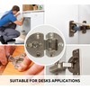 DOJA Barcelona Concealed Hinges Foldable 2 Hinges Cabinet Door Opening