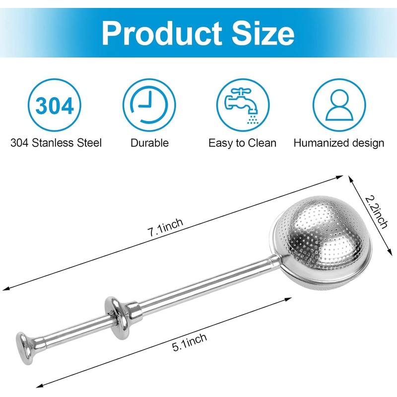 LEIAOLY Baker's Dusting Wand for Sugar, Flour and Spices, Stainless