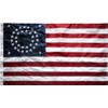 BD1 3x5 Ft 35 Stars Union Flag Embroidered Nylon US