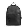 Hard Rock Debossed Logo Pebbled PU Backpack Blk