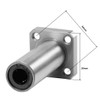 sourcing map LMK8UU Extra Long Square Flange Linear Ball Bearings,