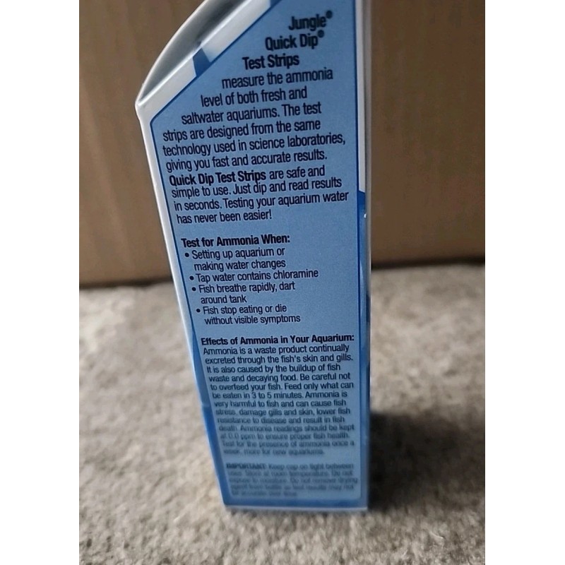 Jungle Quick Dip Ammonia Test Kit for Aquarium - 25