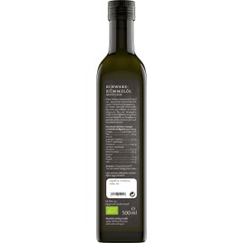 Ölmühle Solling Black Cumin Oil Egyptian Nigella Sativa Native Cold Pressed Organic 500 ml