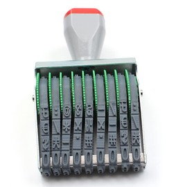 Sello de fecha con números de goma, multifuncional, símbolo creativo, sellos de oficina, negocios, sello de rueda rodante, sello personalizado con log