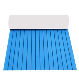 Boat Flooring EVA Foam Teak Floor Decking Sheet Self-Adhesive Boat Flooring Sheet Non-Skid DIY Traction Pads Grip Mat for Boat Kayak Yacht SUP Board Canoe Golf Cart RV Flooring 35.4"X94.5"