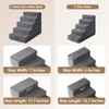 EHEYCIGA Dog Stairs for High Bed 25" H, 5-Step Extra