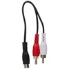 Wentronic 50008-GB 0.2m Audio Video Cable RCA jack to 2