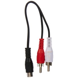 Wentronic 50008-GB 0.2m Audio Video Cable RCA jack to 2 x RCA Plug