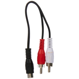 Wentronic 50008-GB 0.2m Audio Video Cable RCA jack to 2 x RCA Plug