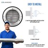 calimaero® KWG 5 inch Round Stainless Steel Ventilation Grill Hood