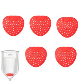 NentMent 5 Pack Urinal Screen Deodorizer Anti-Splash Urinal Cakes Odor Protection Mat Flower Blossom Scent Air Freshener for Waterless Urinal Plastic Urinals Wall Mount Outdoor Toilet Ceramic Urinals