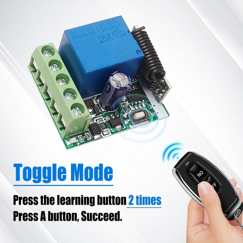 433Mhz Wireless Remote Control Switch DC 12V 1CH RF Relay