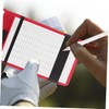 SUPVOX 1set Golf Scorecards Holder Elegant Leather Golf Scoring Book