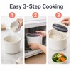 Microwave Rice Cooker for Portable Use - Multifunctional Steamer Bento