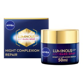 NIVEA NIVEA Luminous 630 Anti Dark-Spot Night Cream (50ml), Dark-Spot Correcting Night Face Cream, Revitalises Skin Complexion with Hyaluronic Acid