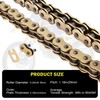 Gold 520 X-Ring Motorcycle Chain 114 Links for Honda Kawasaki