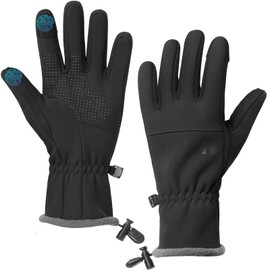 LMLALML Winter Gloves Women Cycling Gloves Waterproof with Touch Screen for Driving Running Workout Hiking Sports Black XL