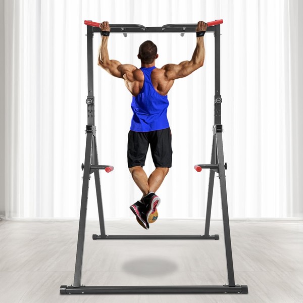 Gdrasuya10 Triangular Pull Up Bar Station for Home Gym, Adjustable