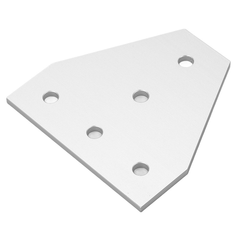 5PCS Flat Tie Plate Aluminum Alloy 5 Holes Compression Resistance