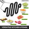 Urbanstrive Non-Scratch Silicone Potato Masher Kitchen Tool, Potatoes Masher Potato