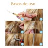 Conjunto De Extensiones De Cabello Con Peluca Brillante 90cm