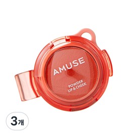 AMUSE Powder Lip & Cheek 4g, 3 pieces, 04 Honey Me / AMUSE 파우더 립 앤 치크 4g, 3개, 04 허니 미