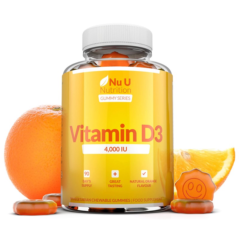 Vitamin D3 Gummies 4000 IU Adults - 90 Gummies -