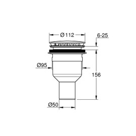 GROHE Drain Fitting for Shower Tray, Chrome, 49533000