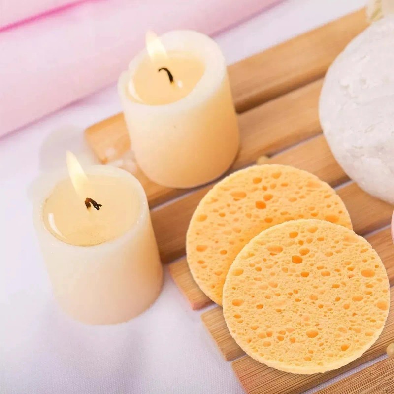 Esponjas Faciales 50 Piezas De Almohadilla De Limpieza Reutilizable De