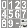 10 Inch Large Number Stencils for Painting - 11 Pack