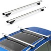 TeqHome Universal Roof Rack Cross Bars, 52'' Adjustable Aluminum Lockable
