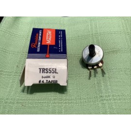 Mallory TRS55L Potentiometer 500 K Ohms #4 Taper Tab Mount Short Shaft