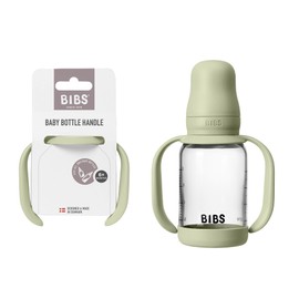 Bibs | Baby Bottle Handle | Easy & Comfortable Grip | Non-Slip Surface | BPA-Free | Dishwasher Safe | BIBS Baby Bottle Accessories | Ages 6+ Months | Sage