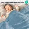 PHF Blanket 100% Cotton 130 x 150 cm, Soft Waffle