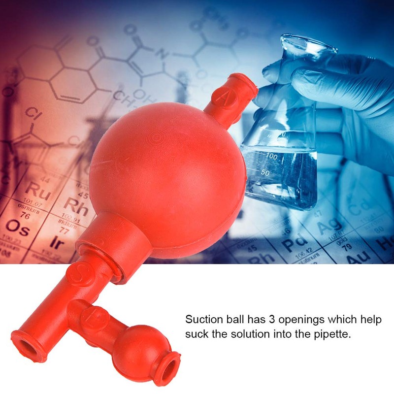 Tiiyee Lab Rubber Suction Bulb, Bulb Pipette Hand Syringe Ear