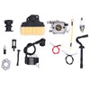 Chain Saw Ignition Coil Carburetor Set Chainsaw Carb Kit Filter