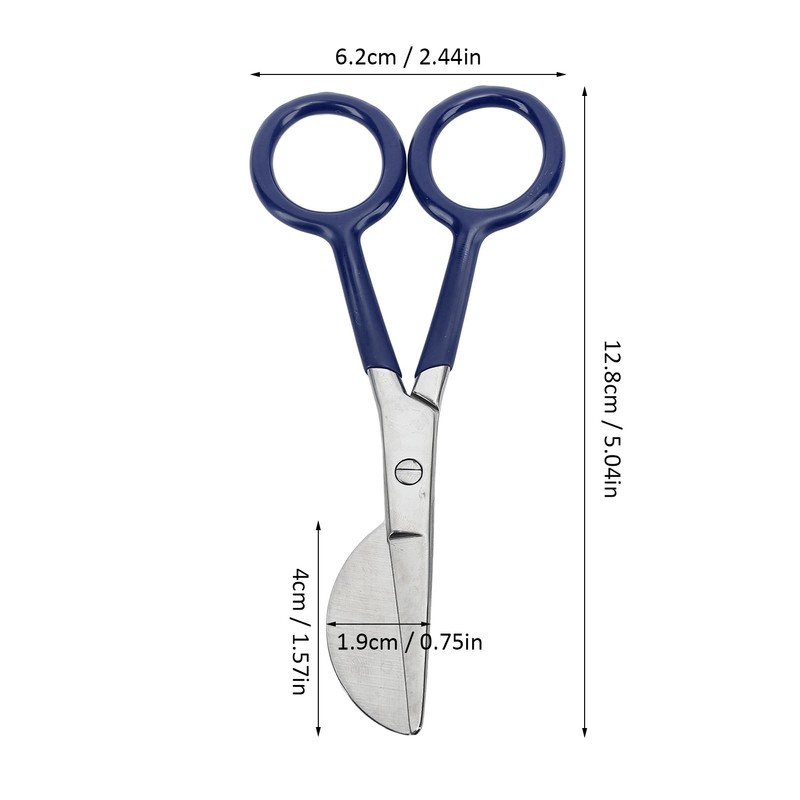 Carpet Scissors Rustproof Stainless Steel Duckbill Scissors Ergonomic Carpet Trimming